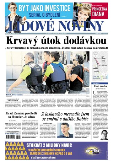 Obálka e-magazínu Lidové noviny 18.8.2017