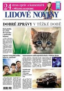 Obálka e-magazínu Lidové noviny 3.9.2013