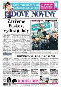 Obálka e-magazínu Lidové noviny 18.9.2013