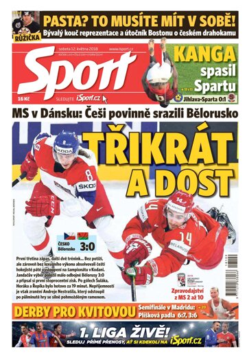 Obálka e-magazínu Sport 12.5.2018