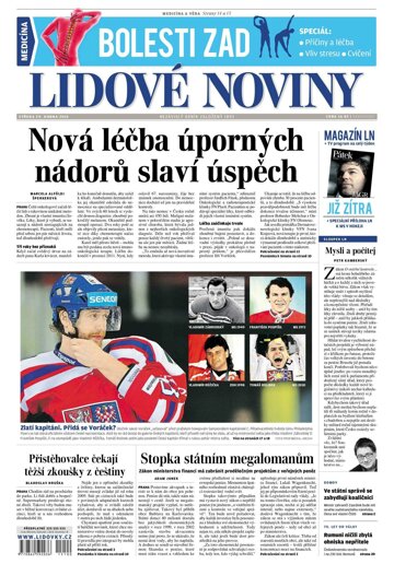 Obálka e-magazínu Lidové noviny 29.4.2015