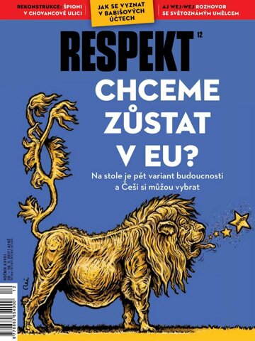 Obálka e-magazínu Respekt 12/2017
