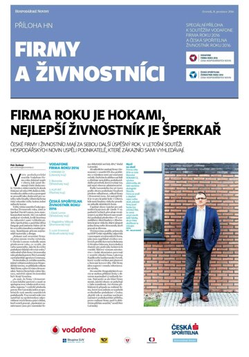 Obálka e-magazínu Hospodářské noviny - příloha 237 - 8.12.2016HX