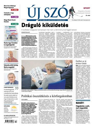 Obálka e-magazínu Új Szó 25.10.2017