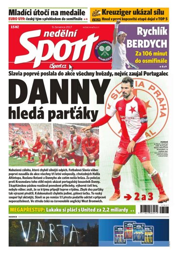 Obálka e-magazínu Nedělní Sport 9.7.2017