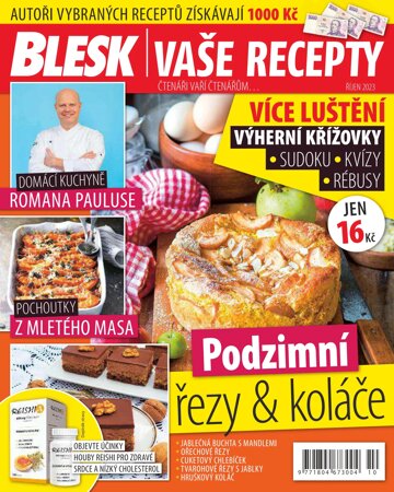 Obálka e-magazínu BLESK VAŠE RECEPTY 10/2023