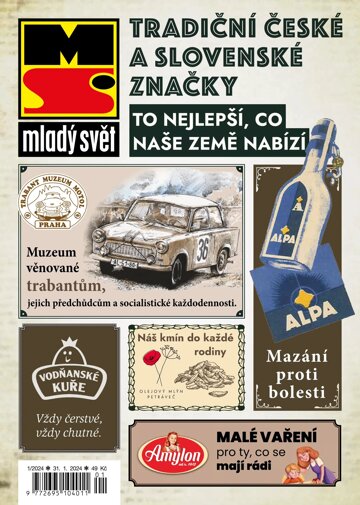 Obálka e-magazínu Mladý svět Speciál: Tradiční české a slovenské značky 2024