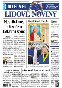 Obálka e-magazínu Lidové noviny 28.4.2014