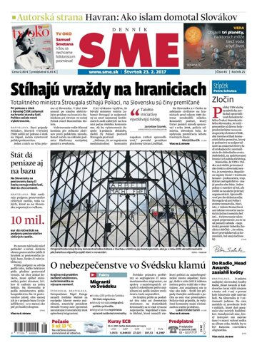 Obálka e-magazínu SME 23.2.2017