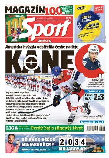 Obálka e-magazínu Sport 18.5.2018