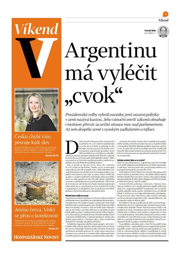 Obálka e-magazínu Hospodářské noviny - příloha Víkend 014 - 19.1.2024 Víkend