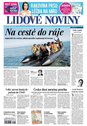 Obálka e-magazínu Lidové noviny 6.11.2015