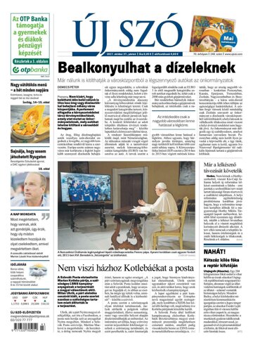 Obálka e-magazínu Új Szó 27.10.2017