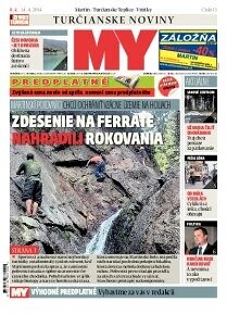 Obálka e-magazínu MY Turčianske noviny 8/4-14/4/2014