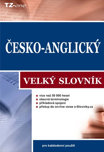 Obálka knihy Česko-anglický velký slovník