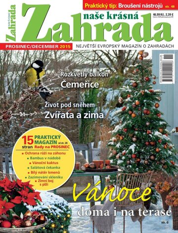 Obálka e-magazínu Naše krásná zahrada 12/2015