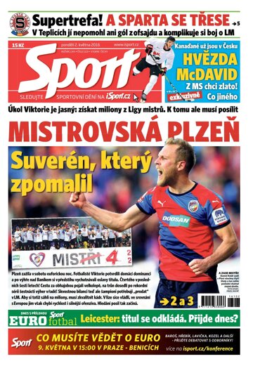 Obálka e-magazínu Sport 2.5.2016