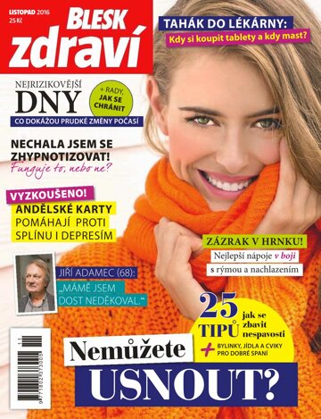 Obálka e-magazínu Blesk Zdraví 11/2016