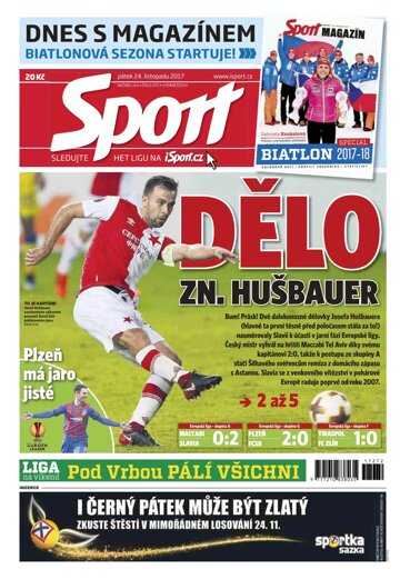 Obálka e-magazínu Sport 24.11.2017