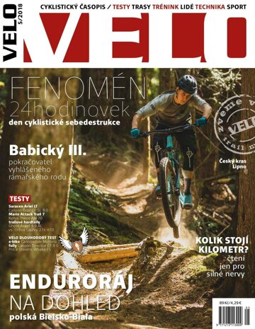 Obálka e-magazínu Velo 5/2018