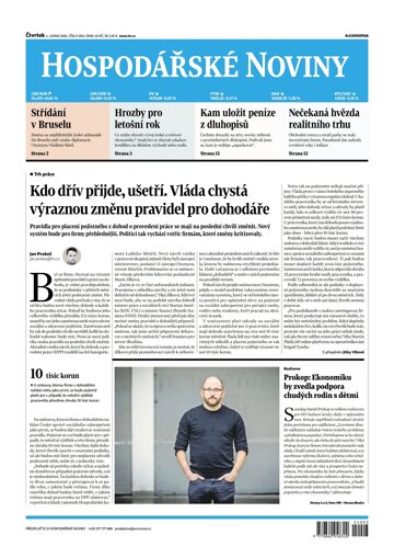 Obálka e-magazínu Hospodářské noviny 003 - 4.1.2024