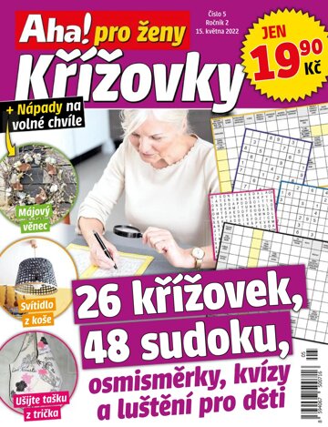 Obálka e-magazínu Aha! pro ženy křížovky 5/2022