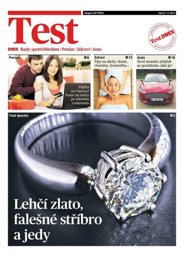 Obálka e-magazínu Magazín TEST DNES - 2.12.2014