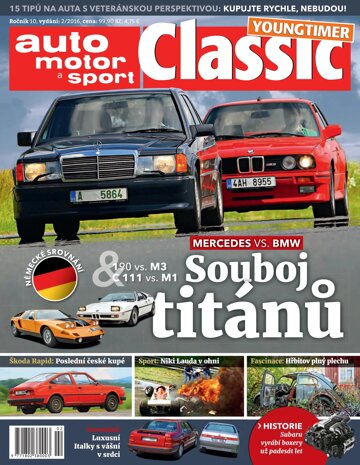 Obálka e-magazínu Auto motor a sport Classic 2/2016youngtimer