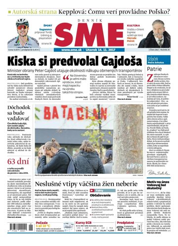 Obálka e-magazínu SME 14.11.2017