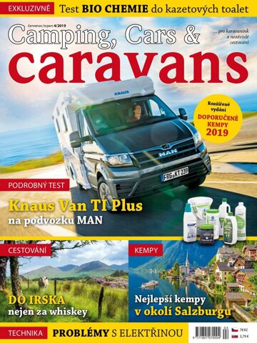 Obálka e-magazínu Camping, Cars & Caravans 4/2019 (červenec/srpen)