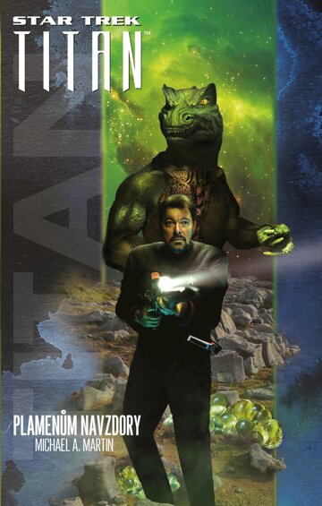 Obálka knihy Star Trek: Typhonský pakt – Plamenům navzdory