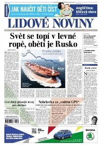 Obálka e-magazínu Lidové noviny 7.10.2014