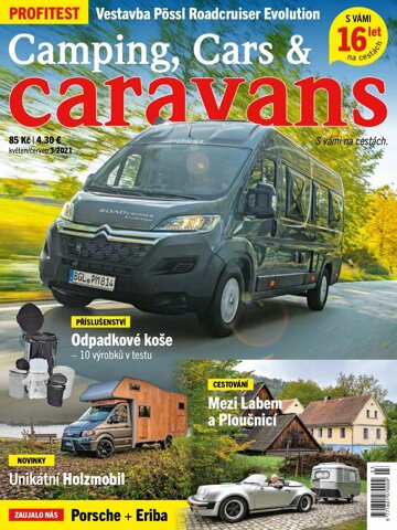 Obálka e-magazínu Camping, Cars & Caravans 3/2021