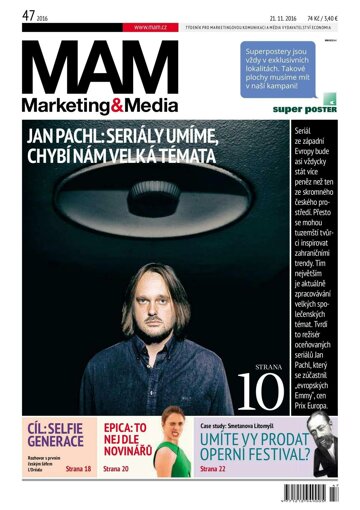 Obálka e-magazínu Marketing & Media 47 - 21.11.2016