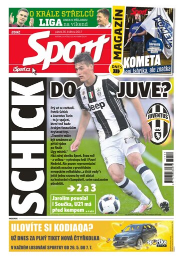 Obálka e-magazínu Sport 26.5.2017