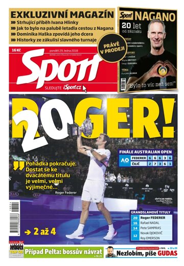 Obálka e-magazínu Sport 29.1.2018