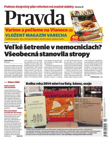 Obálka e-magazínu Pravda 19. 12. 2014