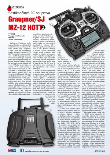 Obálka e-magazínu Graupner-SJ  MZ-12 HOTT