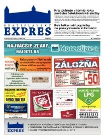 Obálka e-magazínu Bratislavský EXPRES 28.1.2014