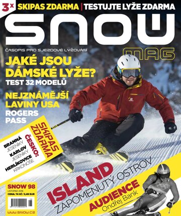 Obálka e-magazínu SNOW 98 - listopad 2016