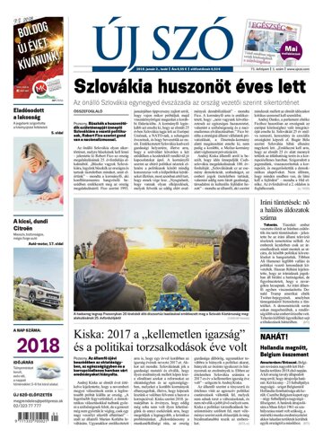 Obálka e-magazínu Új Szó 2.1.2018