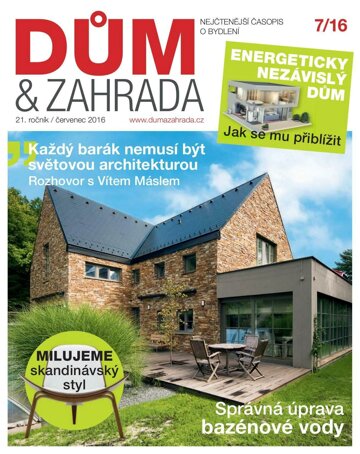 Obálka e-magazínu Dům a zahrada 7/2016