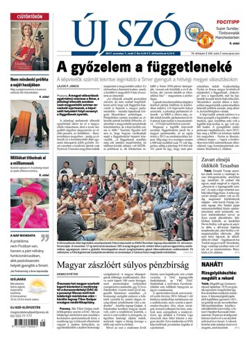 Obálka e-magazínu Új Szó 7.11.2017