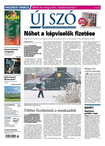 Obálka e-magazínu Új Szó 30.11.2017