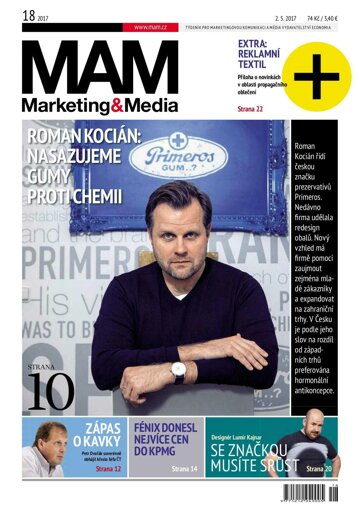 Obálka e-magazínu Marketing & Media 18 - 2.5.2017