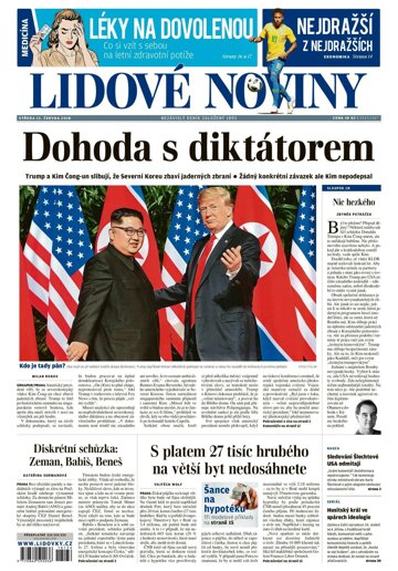 Obálka e-magazínu Lidové noviny 13.6.2018