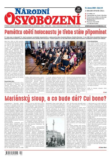 Obálka e-magazínu Národní Osvobození 3-4/2020