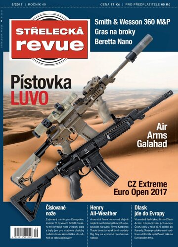 Obálka e-magazínu Střelecká revue 9/2017