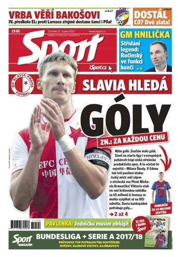 Obálka e-magazínu Sport 17.8.2017