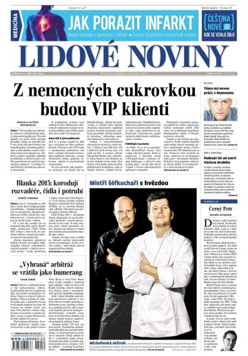 Obálka e-magazínu Lidové noviny 11.3.2015